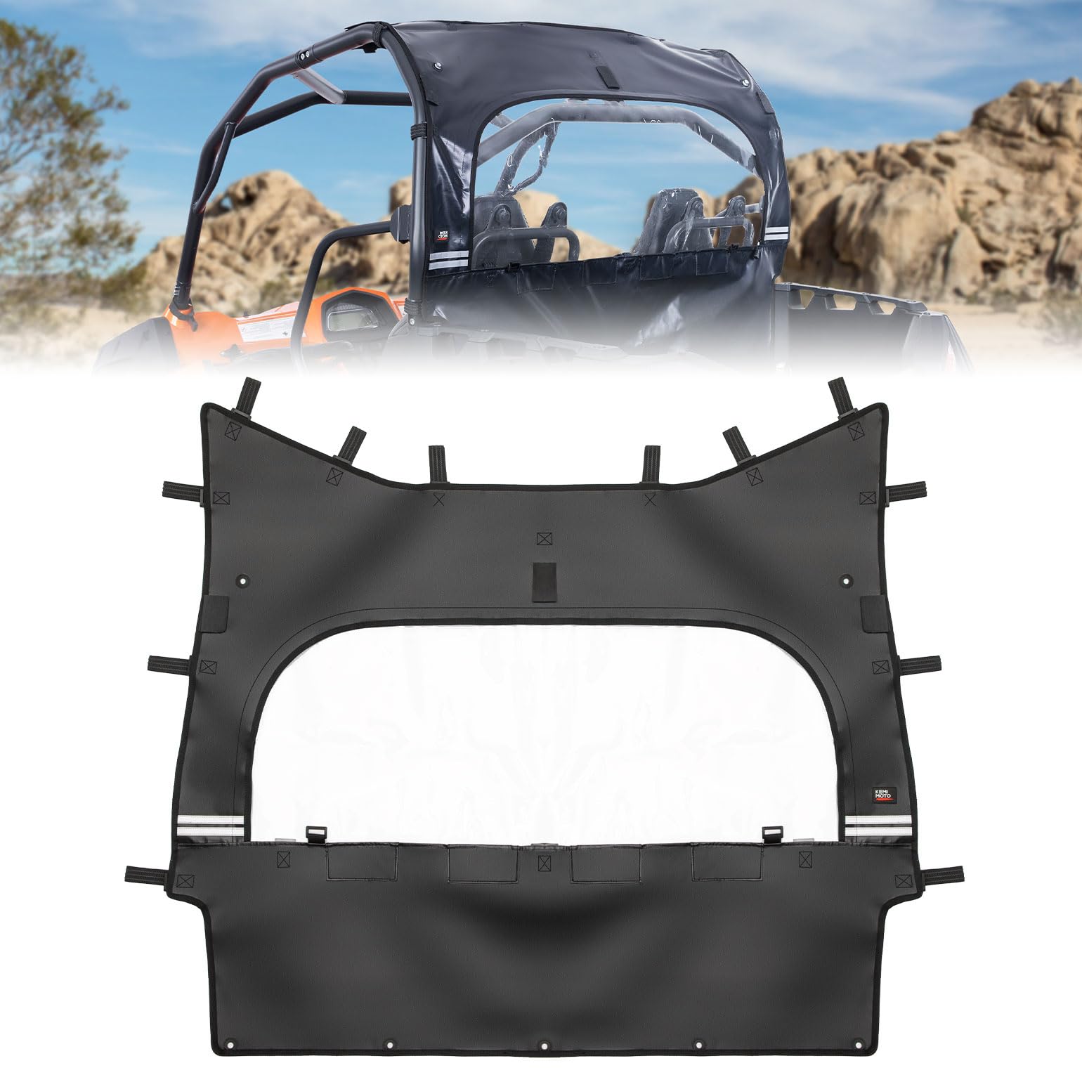 Amazon.com: KEMIMOTO Soft Rear Windshield Compatible with ZForce